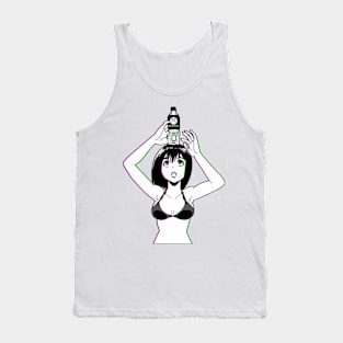 WATER BOTTLE (GLITCH) - SAD JAPANESE ANIME AESTHETIC Tank Top